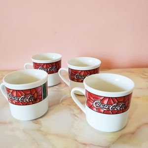 Vintage Gibson Coca-cola Mug Set Of 4